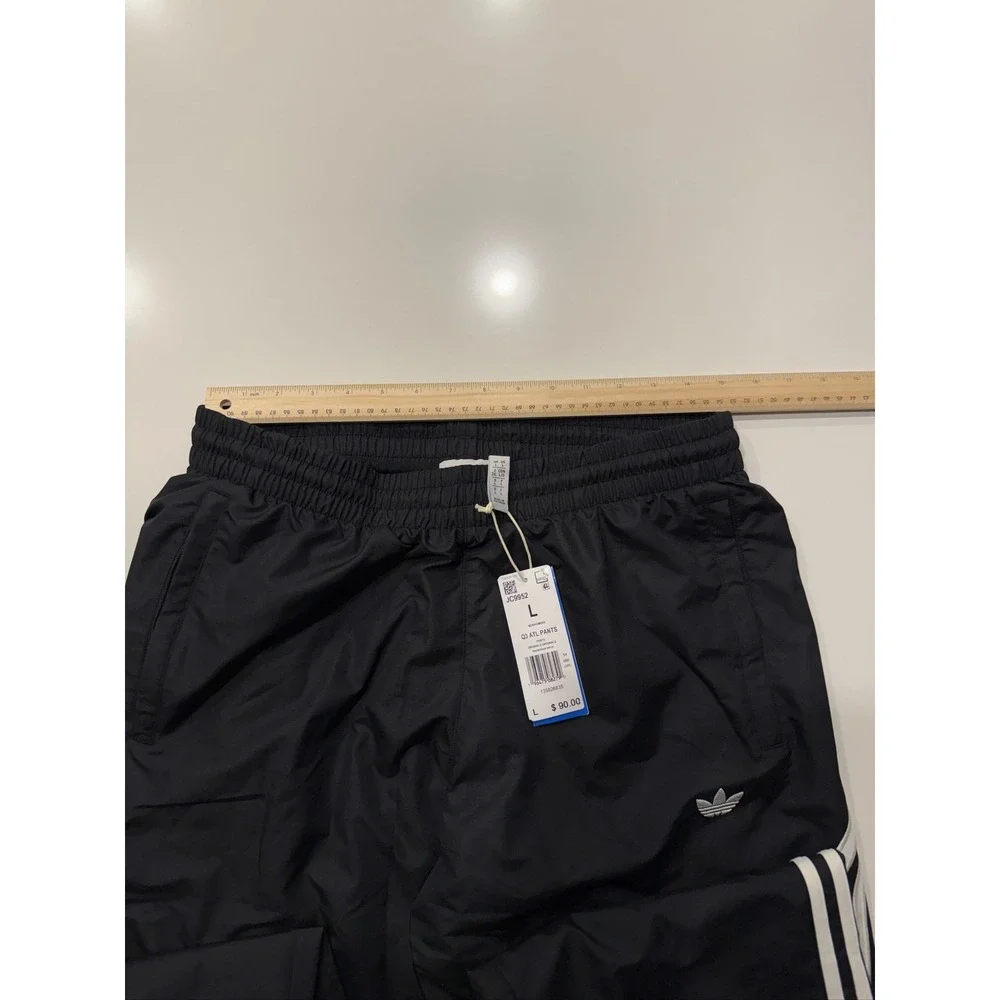 adidas Q3 ATL PANTS JC9952 Mens L Black Cloud White Originals Track Pants